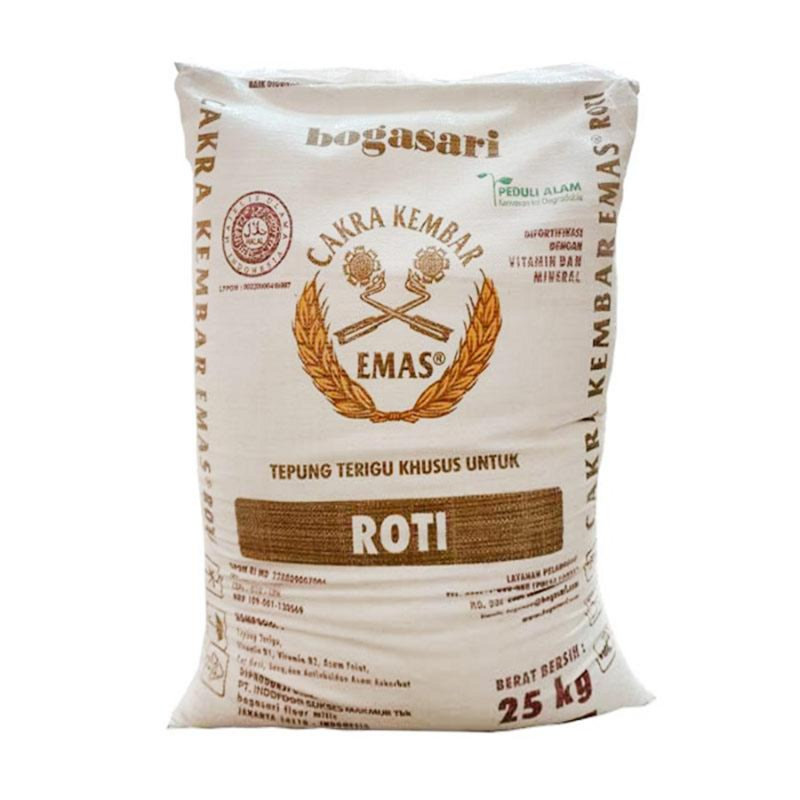 Bogasari Tepung Terigu Cakra Kembar Emas 25 kg | iStyle