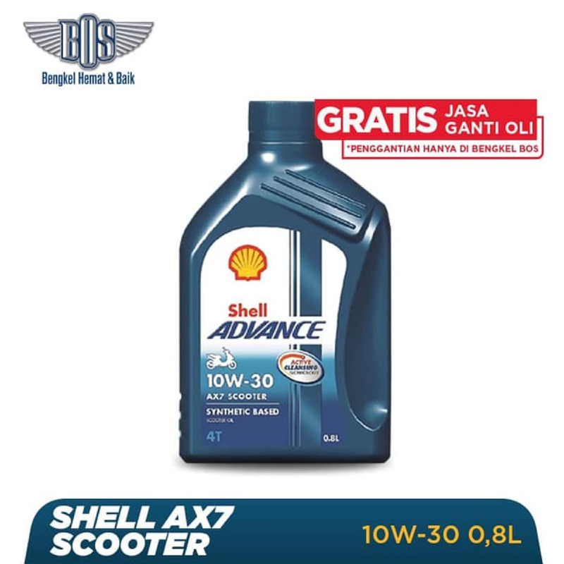 Shell Advance 4t Ax7 Scooter Oli Motor 10w 30 Smmb 0 8 Liter
