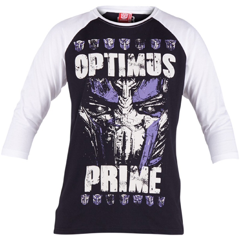 Optimus Prime Reglan T-shirt Black