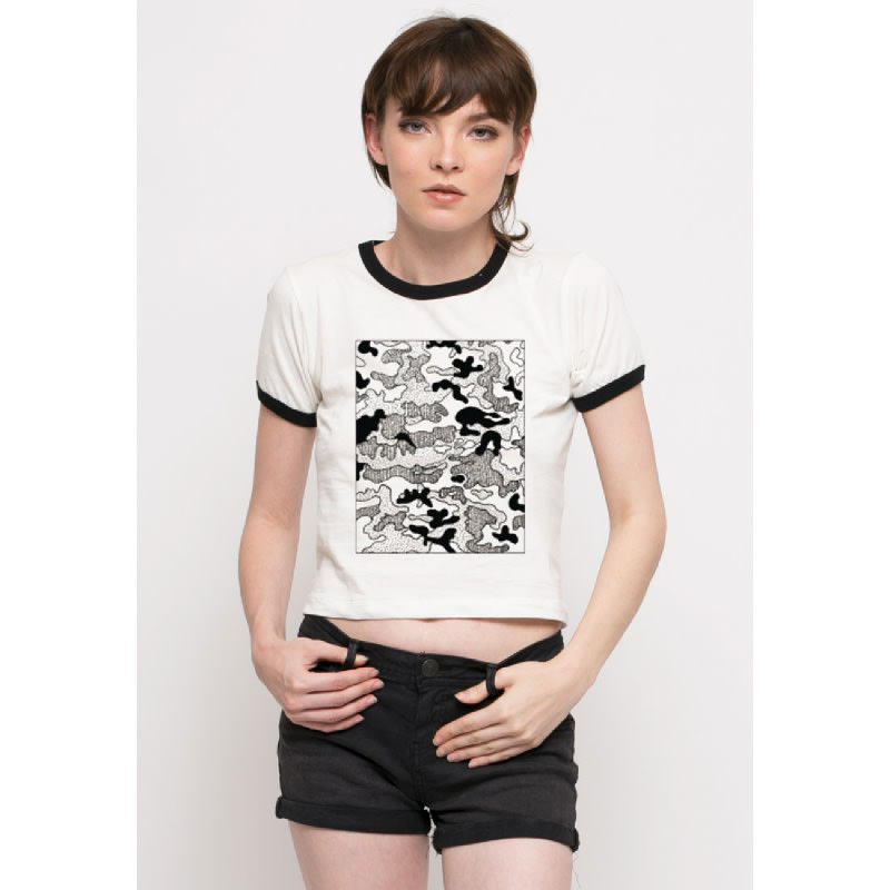 Camo Pattern Ringer Tee
