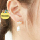 NOONOO FINGERS, Stripe Pearl Drop Earrings