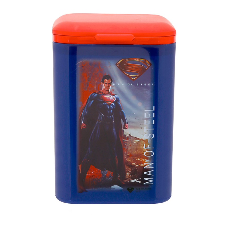 Superman Square Trash Bin Man Of Steel 2.65 Lt