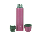 Lock & Lock LHC147P Kiki Vacuum Bottle 350Ml Pink