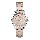 Alexandre Christie AC 2891 LHBTRLN Ladies Beige Butterfly Dial Dual Tone Stainless Steel Strap