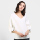 BLUG1957 UpTown Girl Grommet Sleeves Knit Blouse  Color White