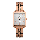 Alexandre Christie Passion AC 2894 LDBRGLN Ladies Silver Dial Rose Gold Stainless Steel Strap