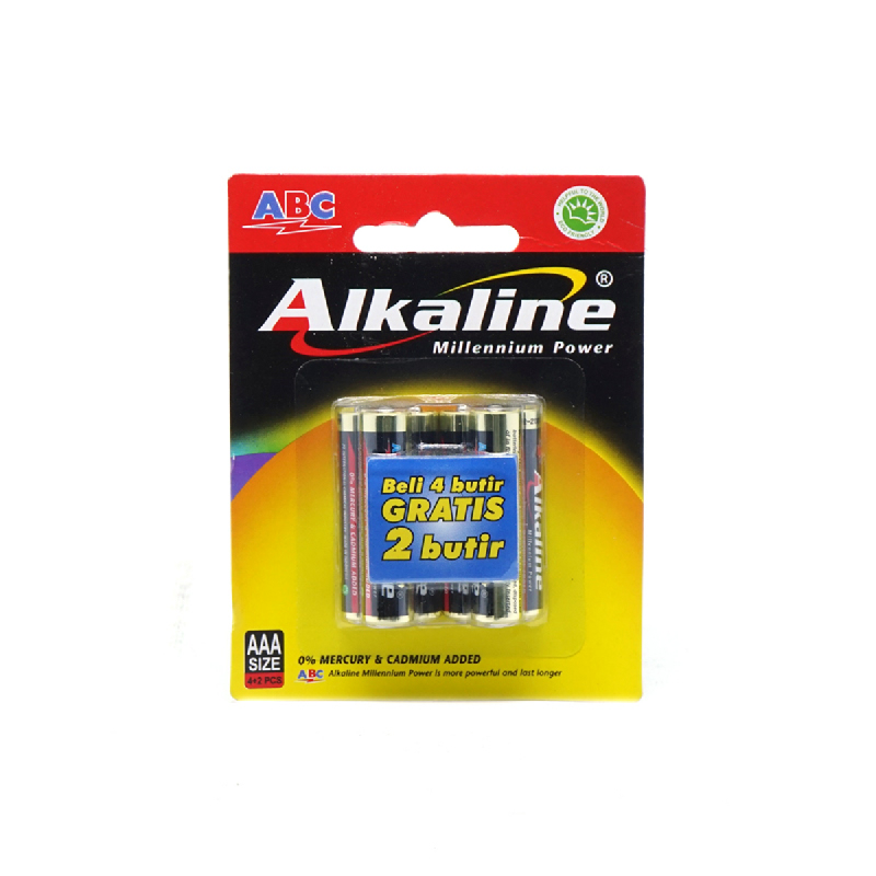 Abc Baterai Alkaline Aaa Lr-03 4B Mp