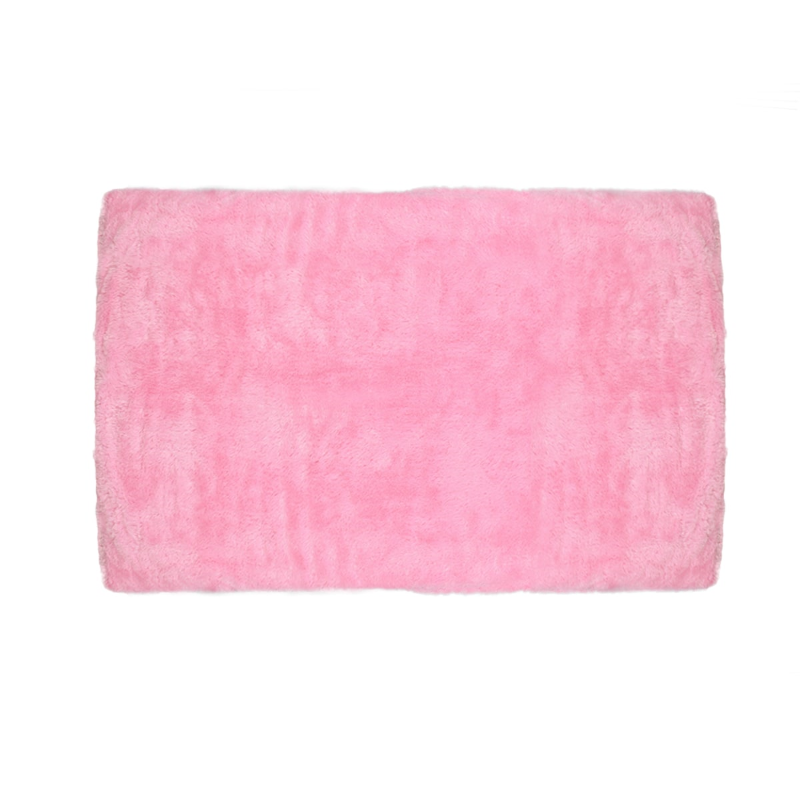 Square Petal Fur Rug - Karpet - Pink 300x150cm | iStyle