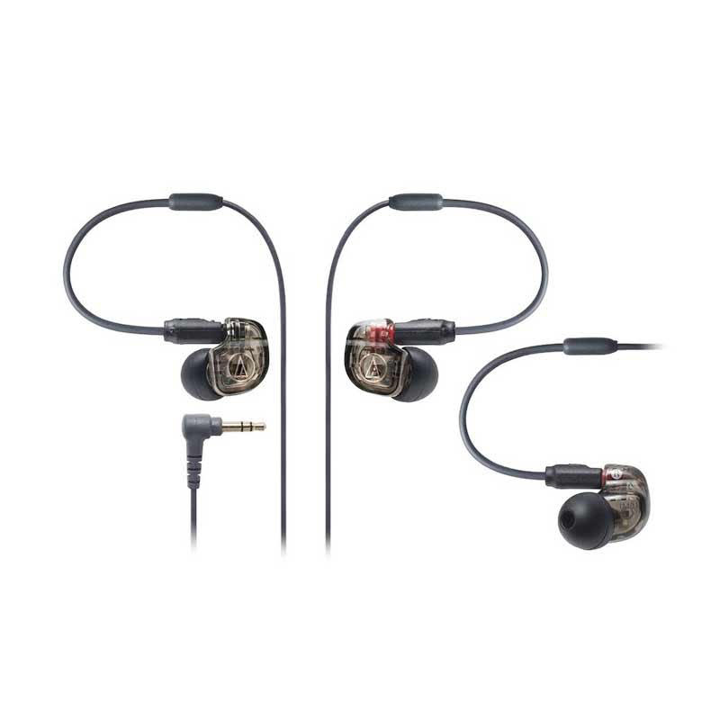 Audio-Technica In-Ear Monitor Earphone Dual Balanced Armature Drivers ATH-IM01-Hitam