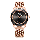 Alexandre Christie Passion AC 2908 LDBRGBA Ladies Black Dial Rose Gold Mesh Stainless Steel Strap