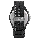 Alexandre Christie AC 6504 MC LEPBA Sport Chronograph Men Skeleton Dial Black Leather Strap