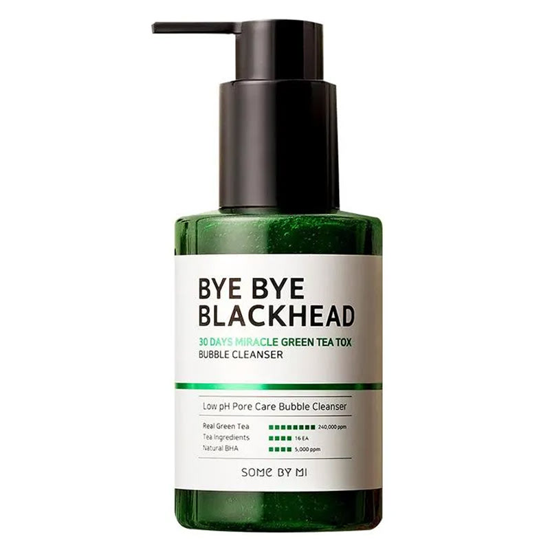 Some By Mi Blackhead Green Tea Miracle Bubble Cleanser