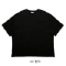[CL2683]Big Box Pocket Over T-shirt - Black