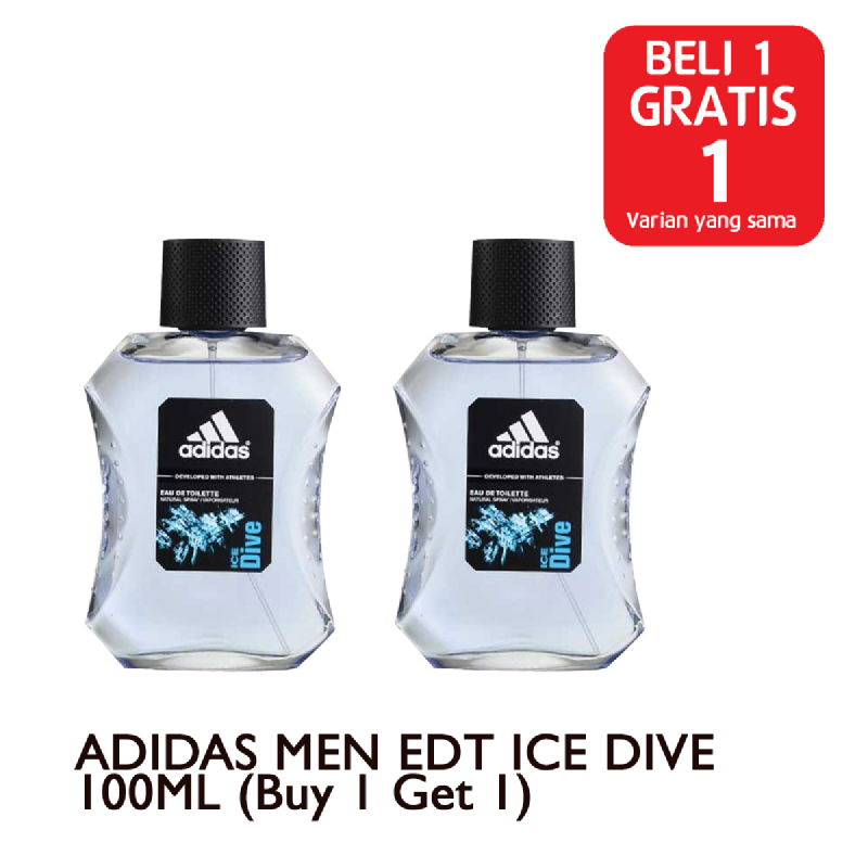ADIDAS MEN EDT ICE DIVE 100ML (Buy 1 Get 1)