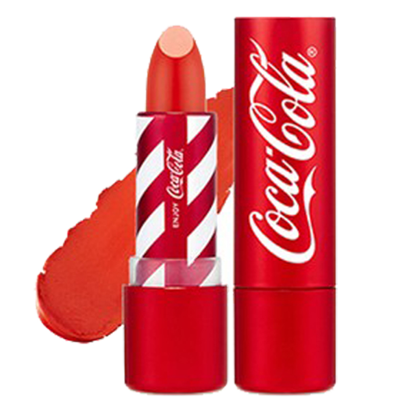 The Face Shop Coca Cola Lipstick 03 Ice Orange
