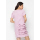 Agatha Shift Dress With Ruffle Side Pink