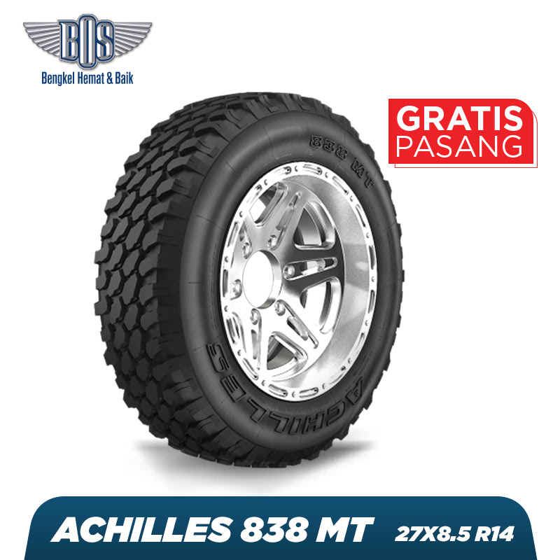 Achilles Ban Mobil 838 MT - 27X8.50 R14 8PR LT 101Q - GRATIS JASA