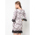 Agatha Flower Shift Dress With Lace Beown