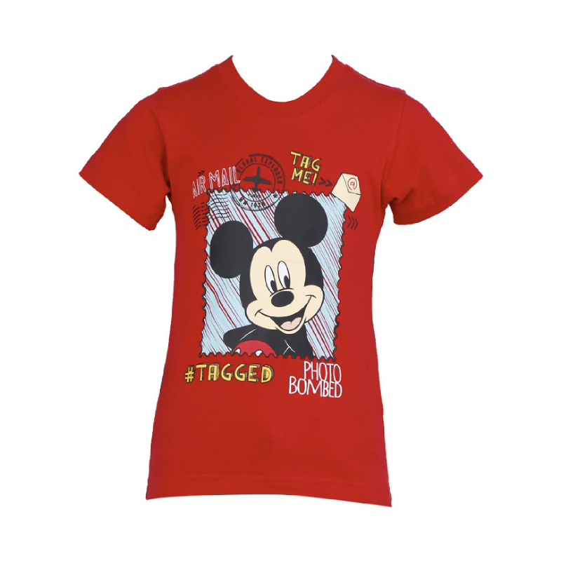 Mickey Mouse Photo Bombed T-Shirt Red