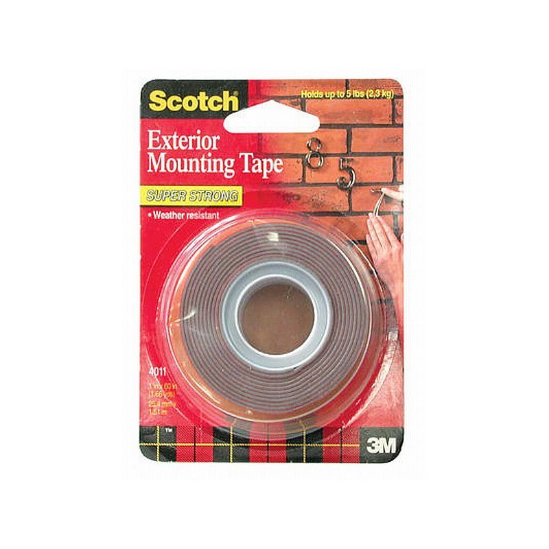 3M Outdoor Mounting Tape 4011 (Double Tape), 1 in x 60 in (eceran)