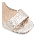 Aldo Ladies Sandals Open Toe Angkle Strap Heels Jeremy-041 Light Silver