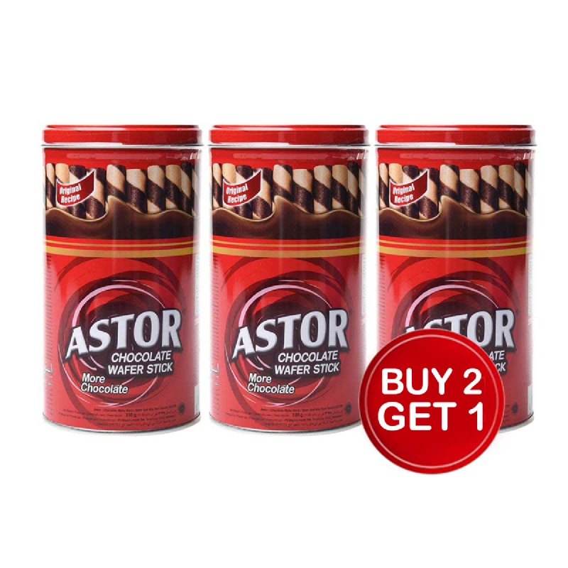 Astor Double Chocolate 330 Gr (Buy 2 Get 1)