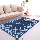 Karpet Handtuft Yoona Bahan Wol Asli Mewah 140x210 cm - Dark Blue