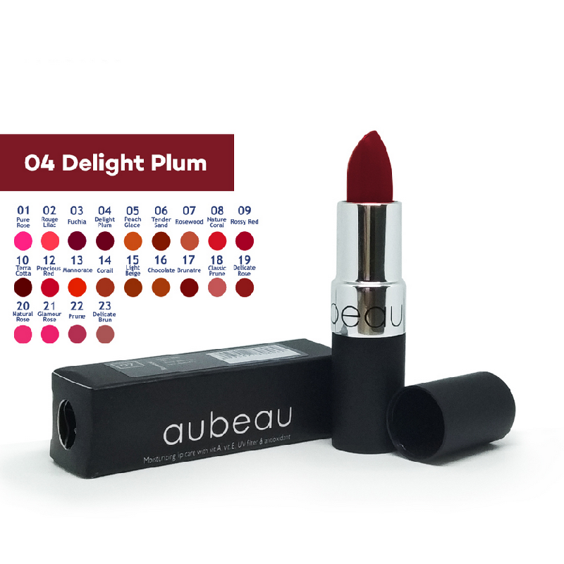 Aubeau Lipstick 04 – Delight Plum 4 Gr