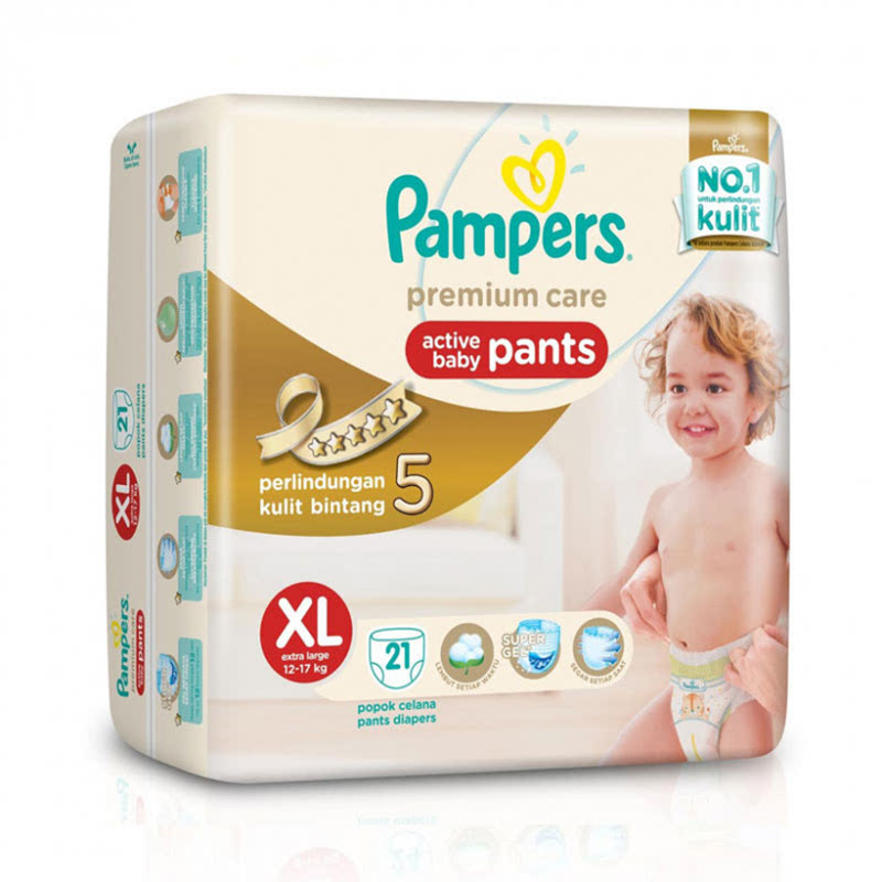 Pampers Premium Active Baby Diaper Pants XL 21S