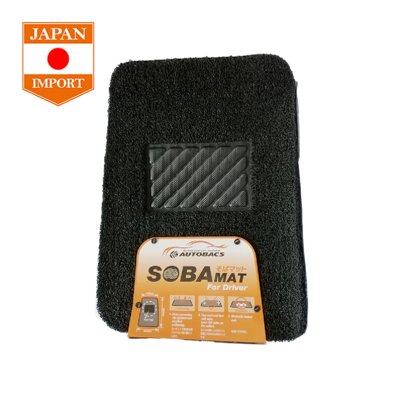 AB Soba Floor Mat Karpet Mobil Aksesoris Mobil [Japan Import] Front Driver Black