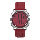 Alexandre Christie AC 9333 LH LSSRE Ladies Digital Dial Red Leather Strap