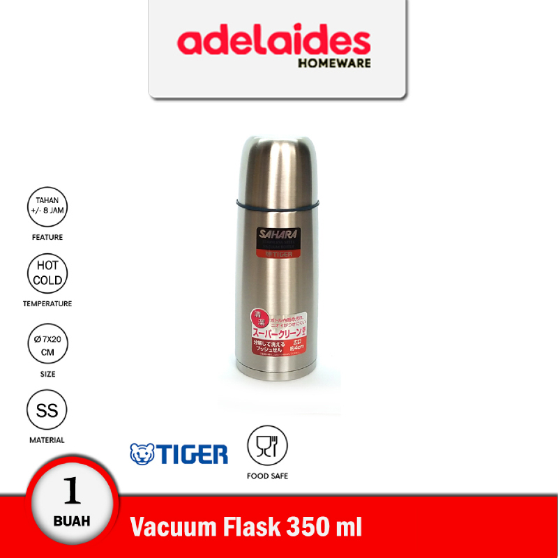 Tiger Vacuum Flask Stainless Steel 350 ml MSCB035 Silver