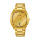 Alba Fusion AS9L72X1 Gold Pattern Dial Gold Stainless Steel Strap