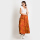 Duapola Ethnic A-line Maxi Skirt Orange