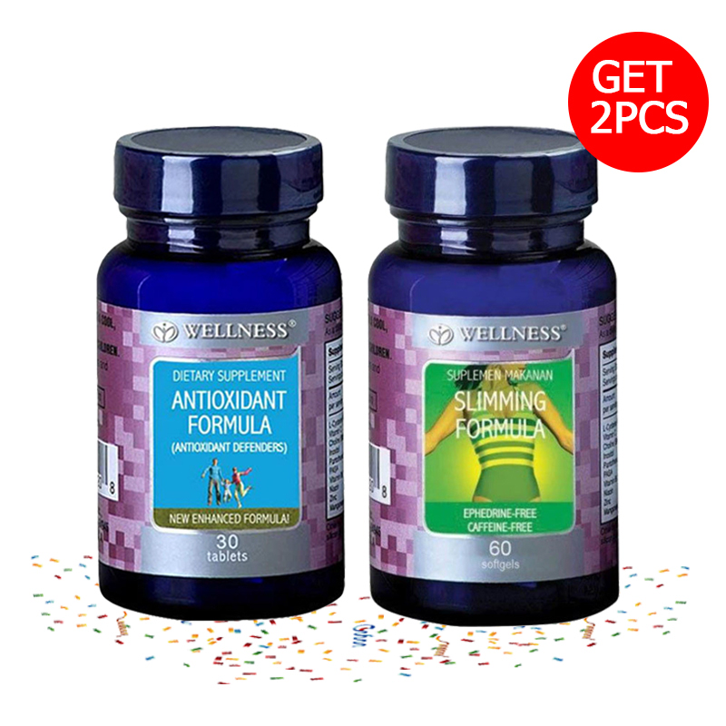 Antioxidant Defenders Formula - 30 Tablets + Slimming Formula - 60 Softgels