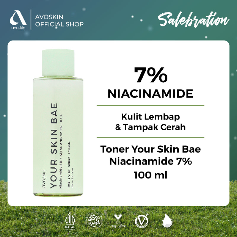 Toner Avoskin Your Skin Bae Niacinamide 100ml-Kulit Lembap & Cerah