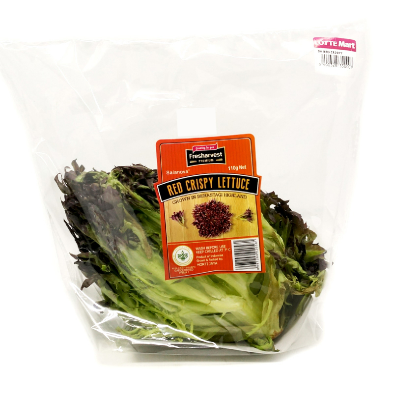 Lotte Mart Red Crispy Lettuce 110 Gr Per Pack