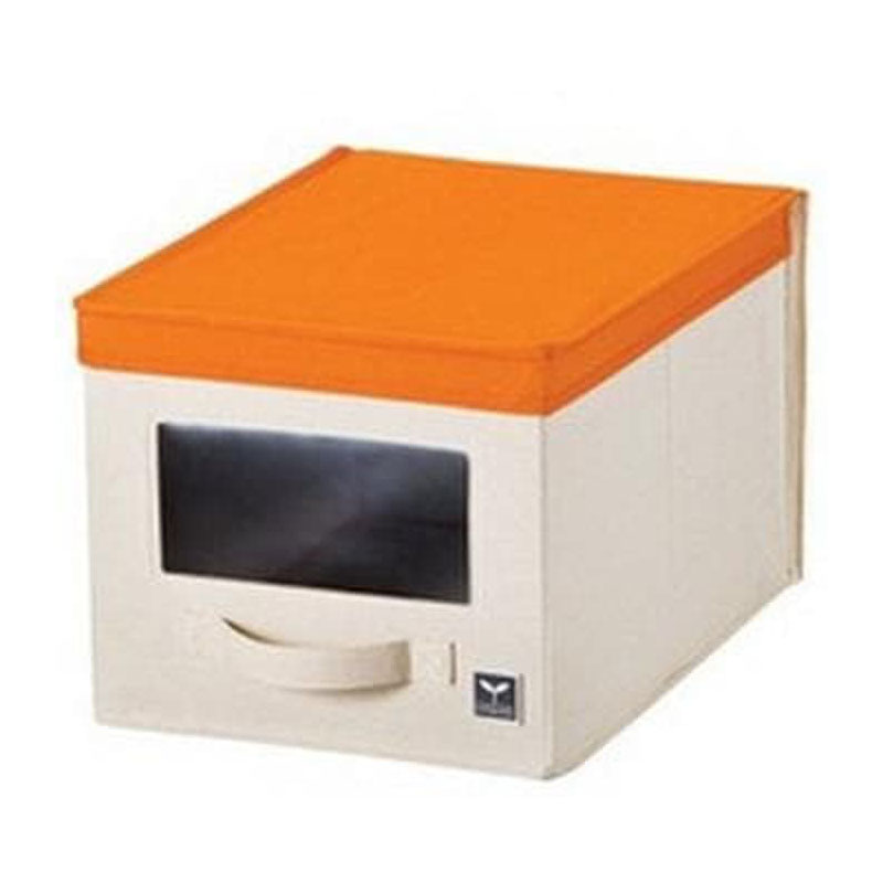 Lock & Lock Eco Living Window Box M Orange Kotak Penyimpanan LLB245O