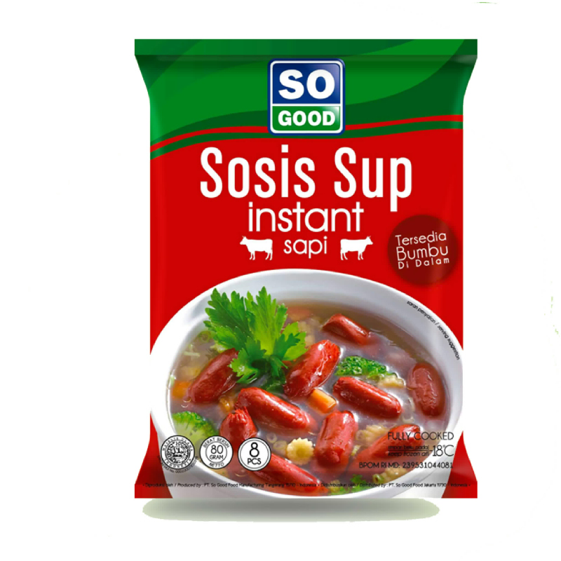 So Good Sosis Sapi Sup 80G