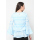 Agatha Double Layered Blouse In Soft Blue Blue