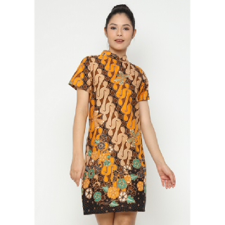 WINGGO Jing Shanghai Collar Batik Dress