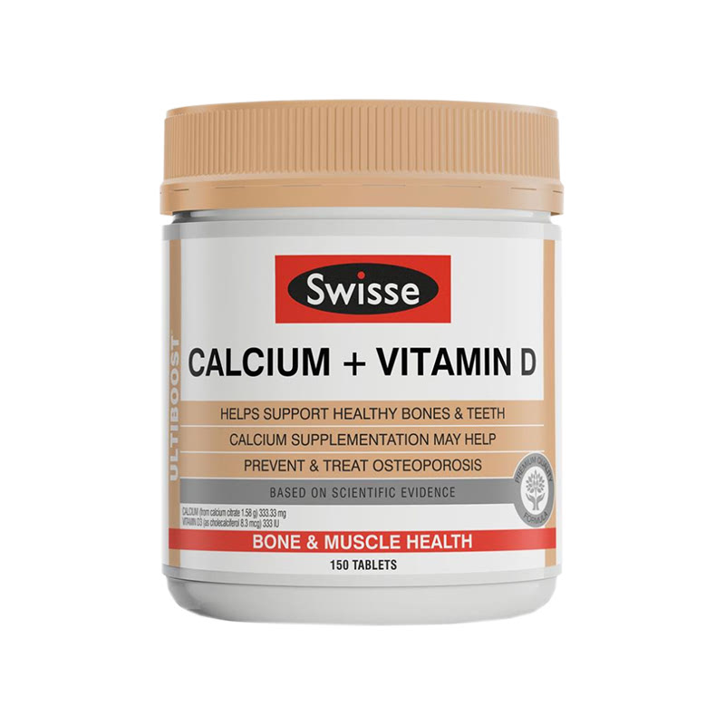 Swisse Ultiboost Calcium + Vitamin D 150 Tabs
