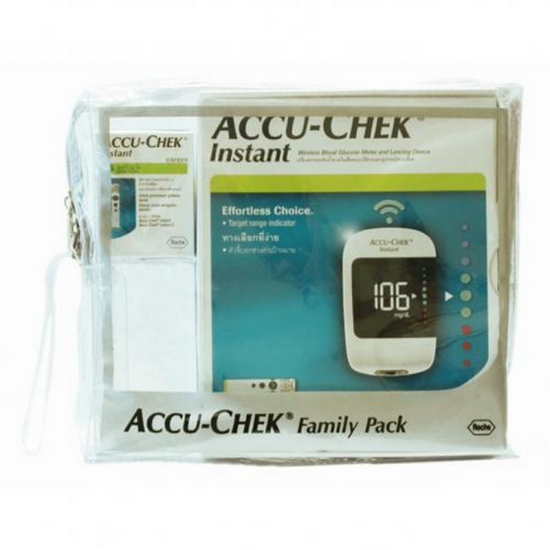 Accu-Chek Instant New Family Pack (Meter + Strip 25 + Lancet 10)