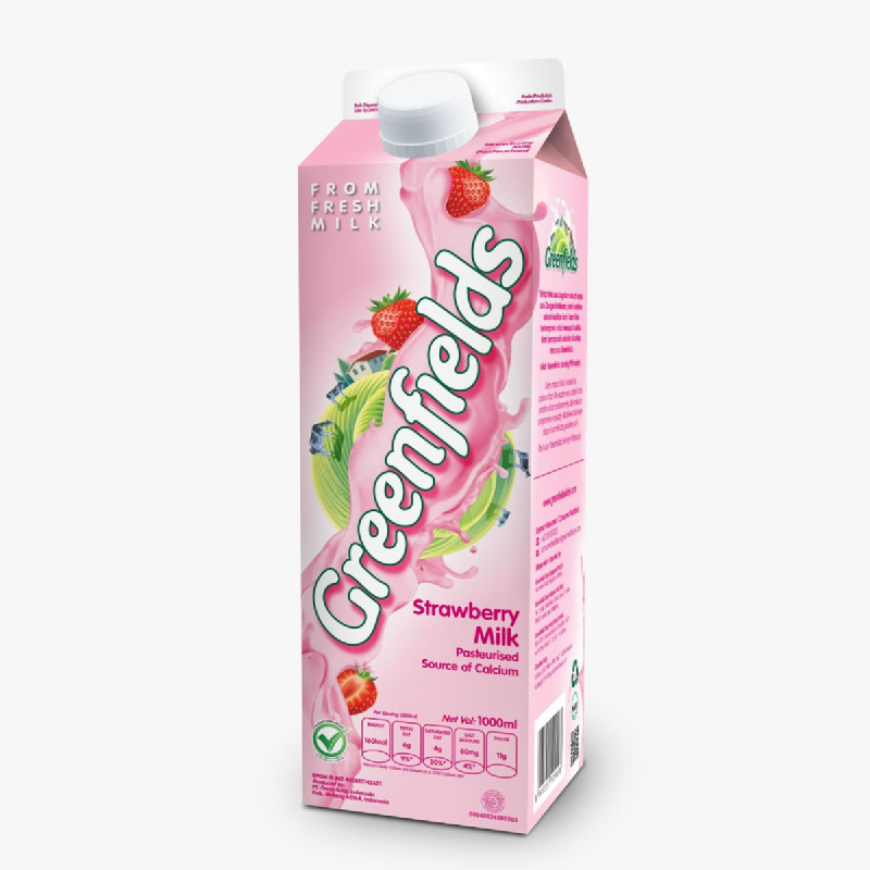 Greenfield Freshmilk Strawberry 1000Ml