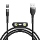 Baseus Zinc USB Cable Magnetic 3in1 Lightning Type C Micro Fast Charger Kabel Data Black