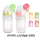 Silicone Bottle 260ml twin pack (no pacifier)+pacifier 2Pcs Stage 1