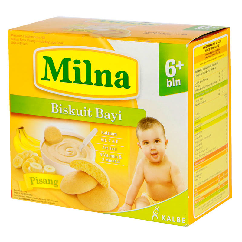Milna Biskuit Bayi Rasa Pisang Box 130 Gr