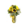 5 Sunflower With Glass Vase