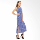 Vicensa Print Long Dress - Blue