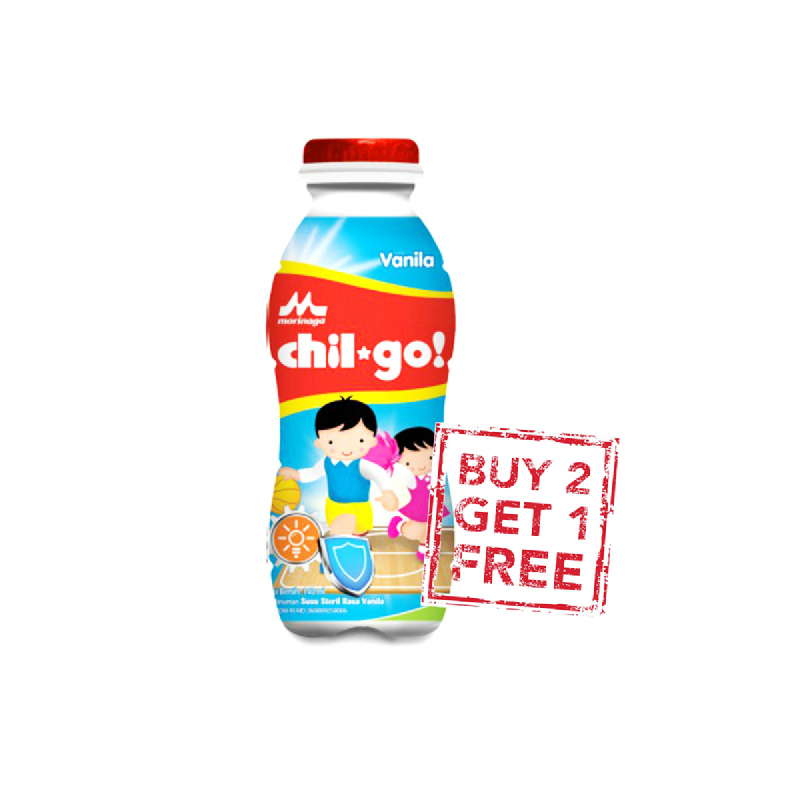 Chil Go Milk Vanila Btl 140Ml (Buy 2 Get 1)